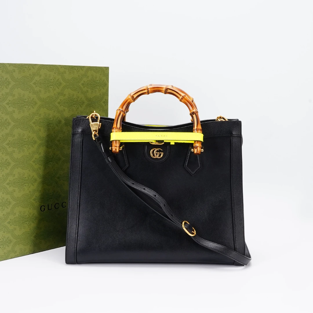 95新 GUCCI/古驰  Diana竹节托特包中号 /BG23000153