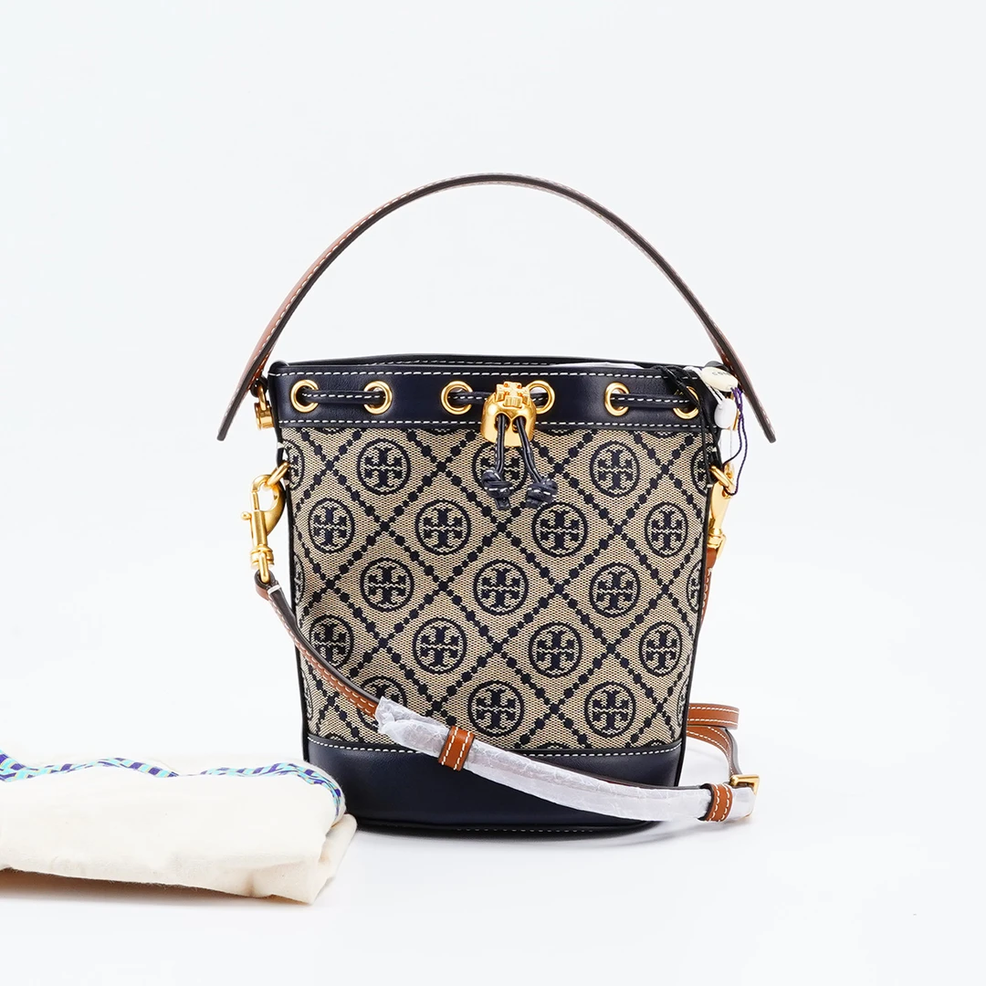 99新 TORY BURCH/汤丽柏琦 抽绳水桶包mini/TS014533