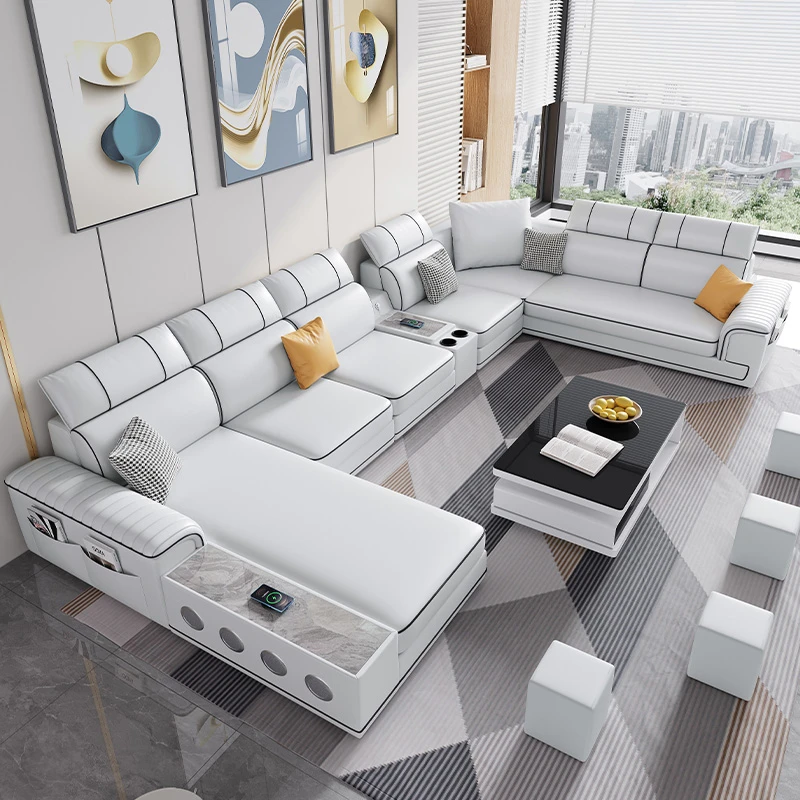 新款轻奢猫爪科技布沙发客厅现代简约大小户型家具乳胶布艺沙发