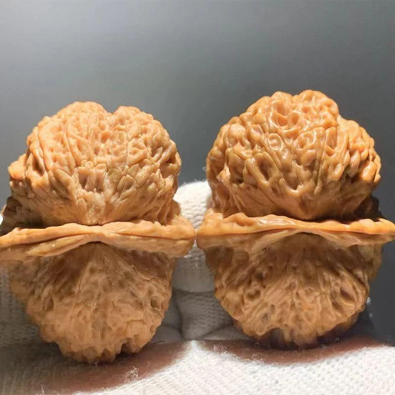野生天然特级文玩云南铁核桃云铁精品配对机刷打底元宝金蟾蛤蟆头