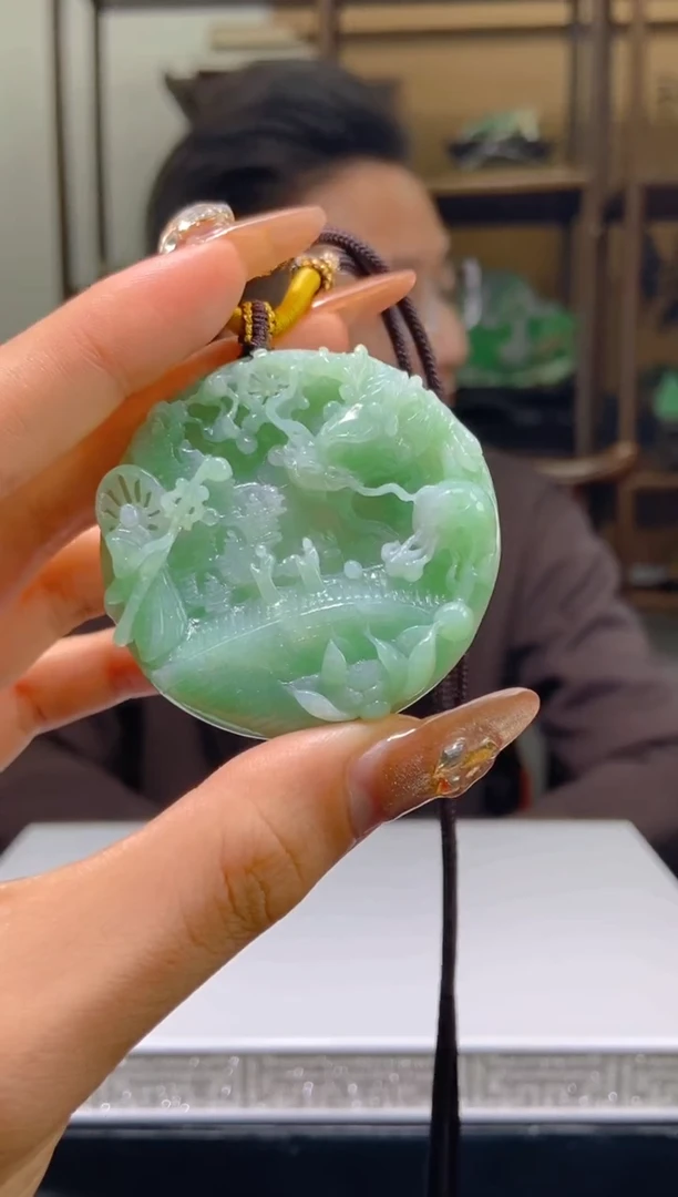 【闪购商品】定制翡翠未镶嵌QQ毛货翡翠XD00089