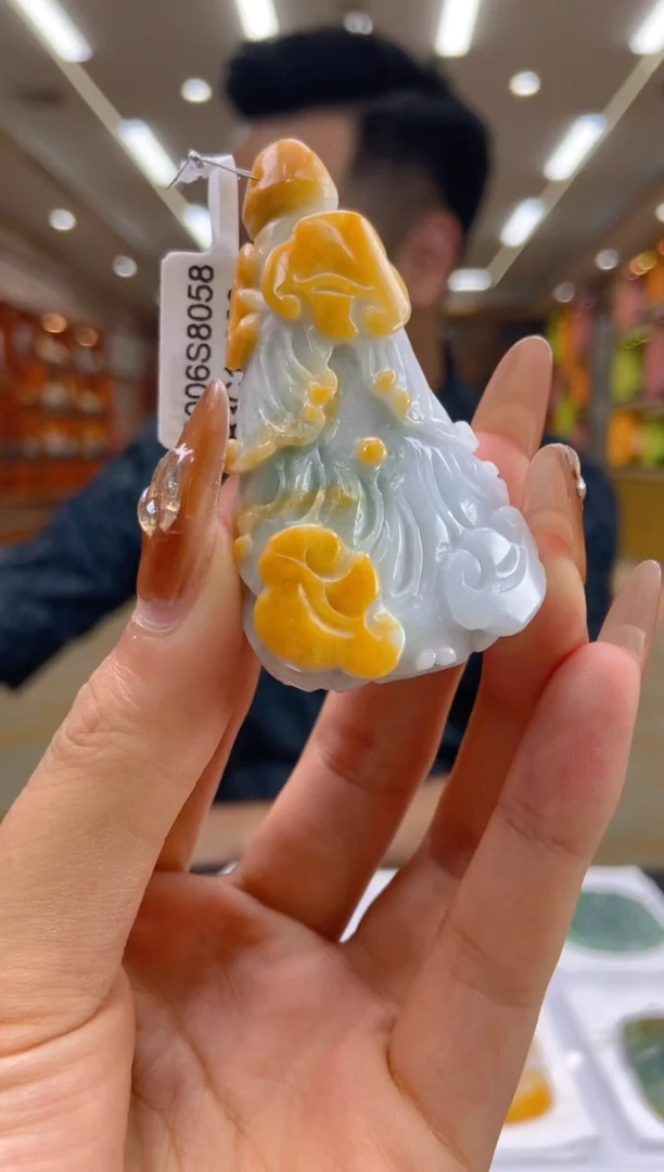 【闪购商品】定制翡翠未镶嵌QQ毛货翡翠ZS00038
