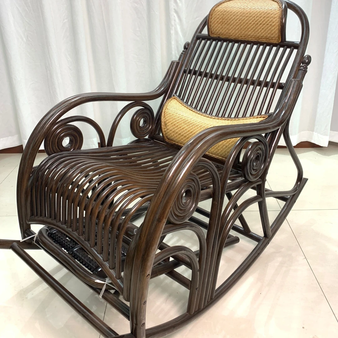 椅子家用摇摇椅客厅躺椅藤椅休闲椅藤编午睡椅
