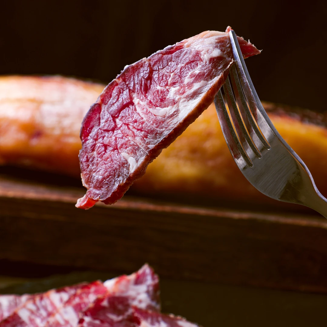 【黄牛干巴牛弯刀】云南特产传统清真黄牛风干腌制好吃牛弯刀干巴