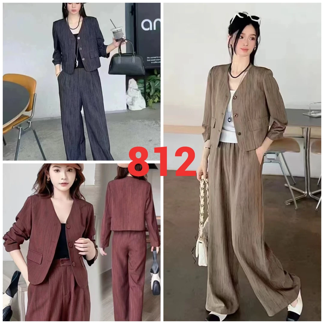 新款小香风洋气显瘦气质两件套812