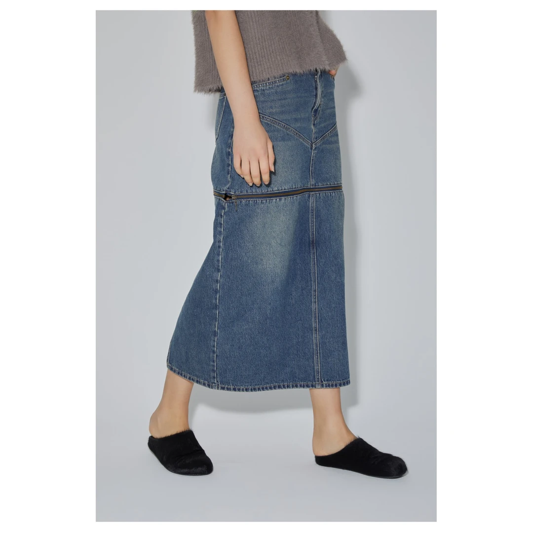 APRIORITY先验  <鱼鳍>牛仔裙 可拆卸多穿牛仔裙复古显瘦时尚秋季