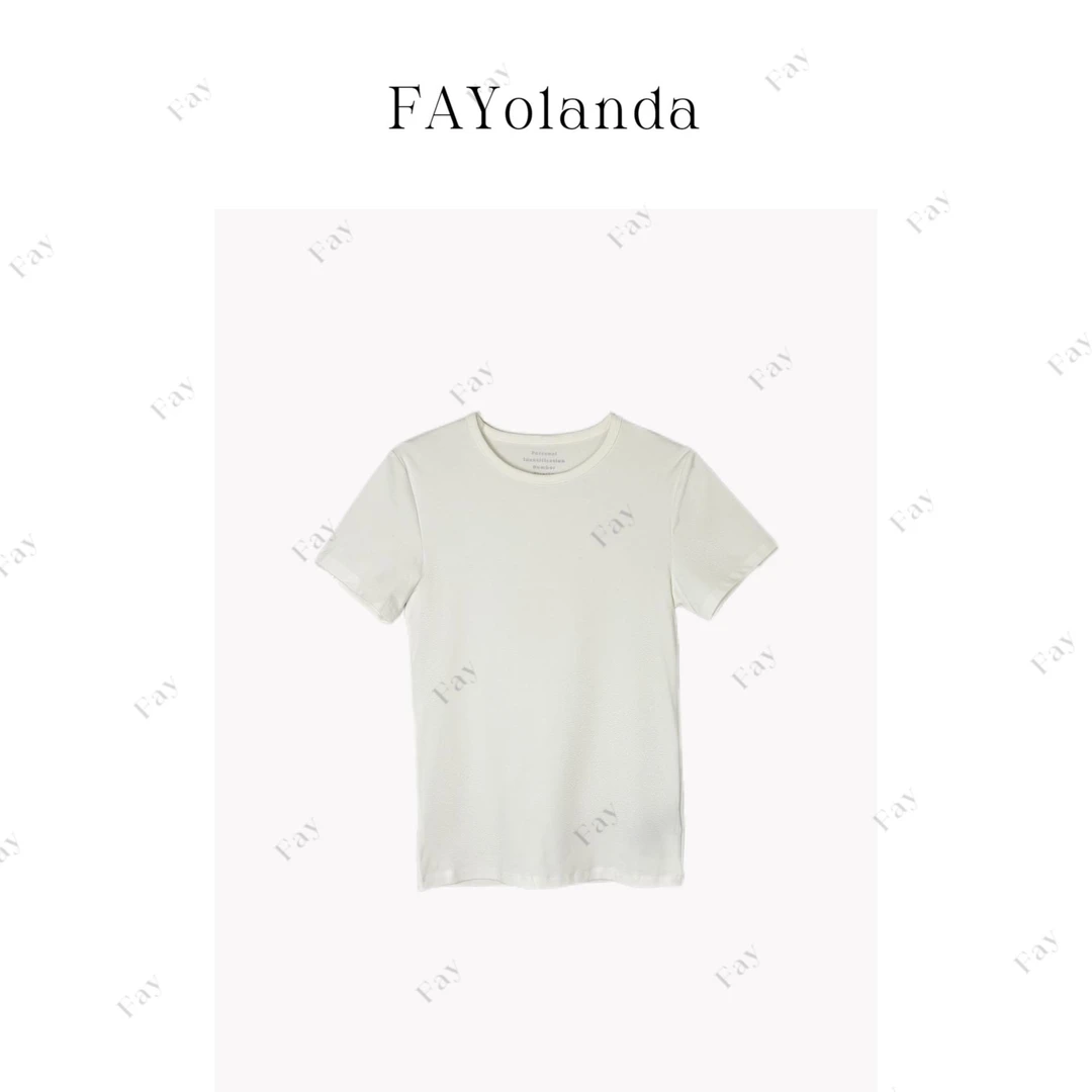 FAY | 四色显瘦百搭纯色半袖 (1193)