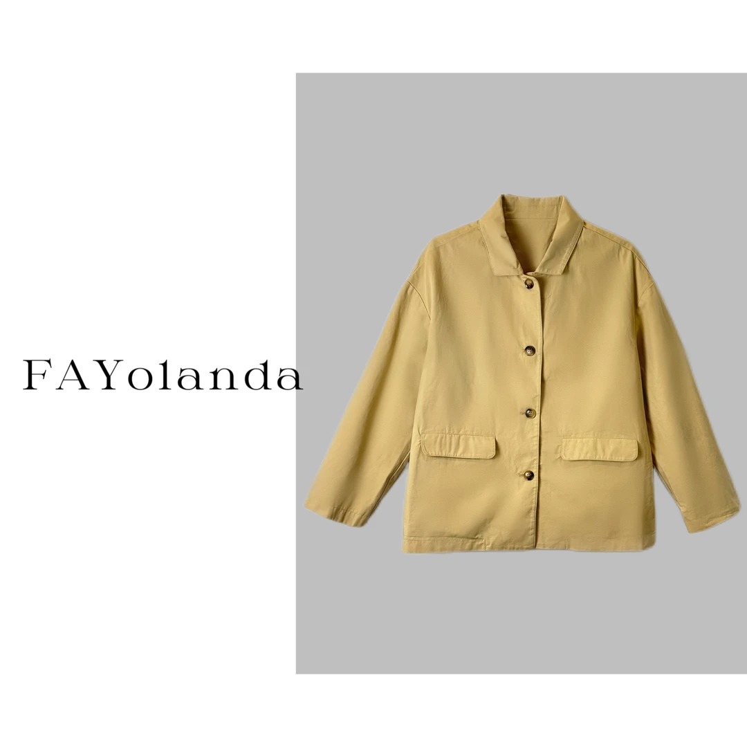 FAY  |  日式翻领工装高级感短款风衣（02012）