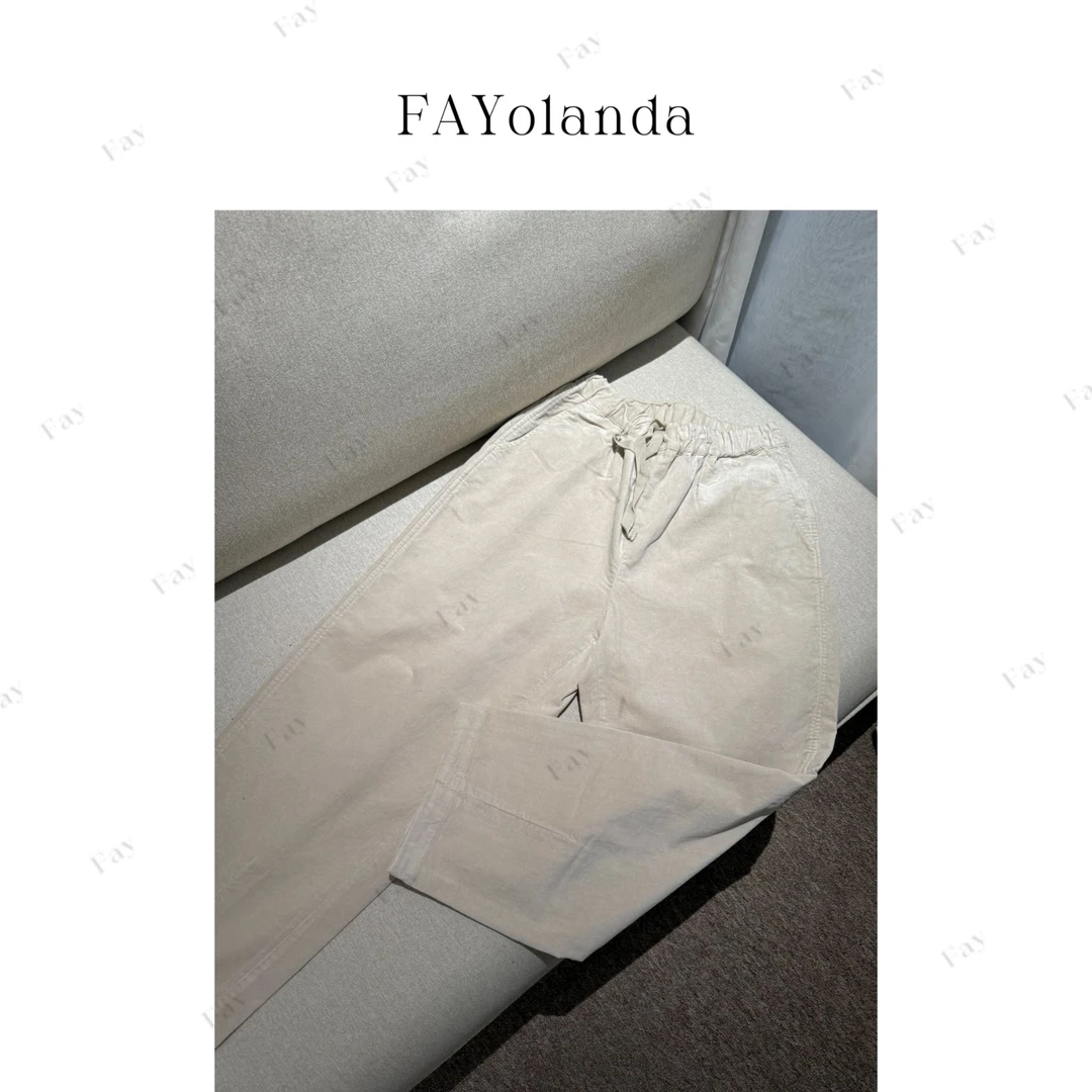 FAY  丨福利平绒9分裤（2H1202）