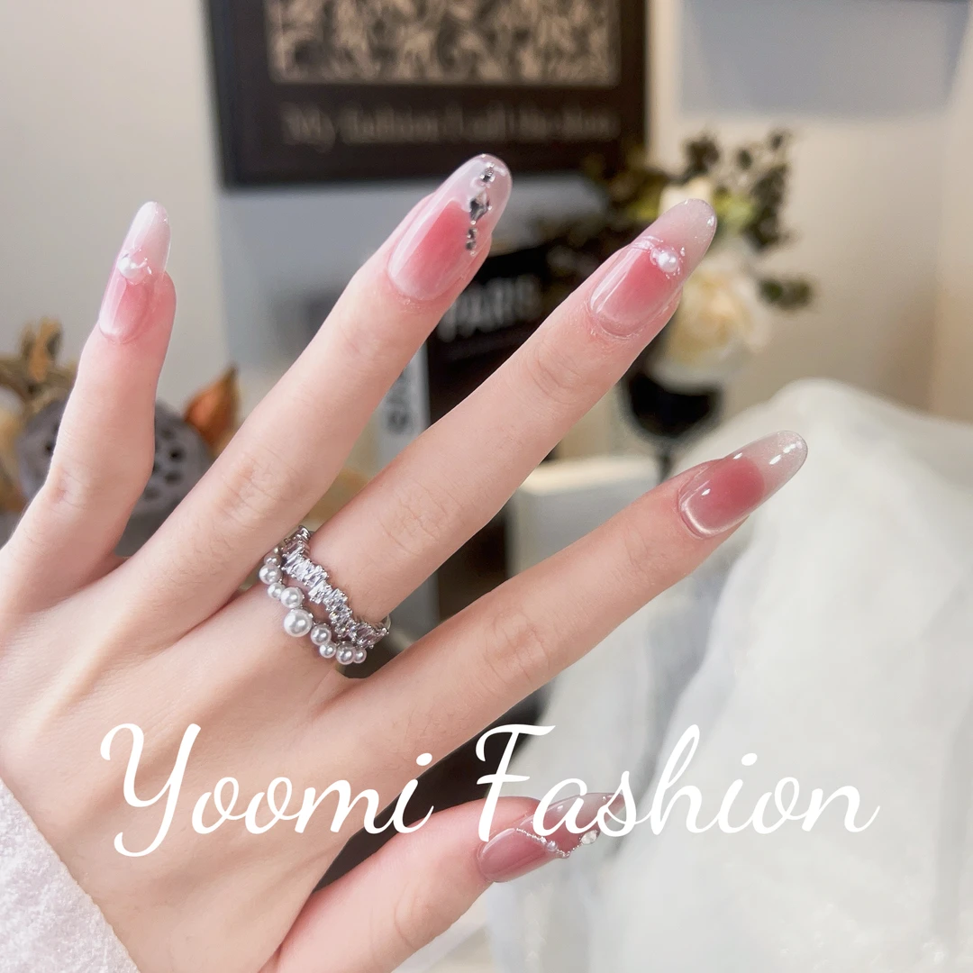 【甜蜜约定】Yoomi悠靡时尚甜蜜纯手工高定高品质穿戴甲美甲贴夏日
