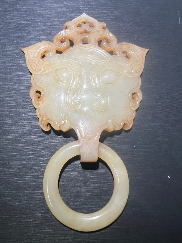 和田玉，纯手工，精雕，复古的