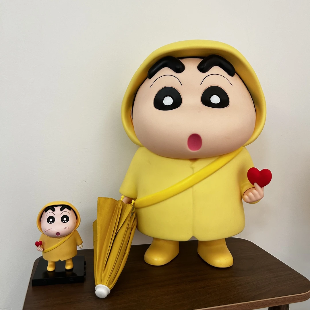 比心Raincoat黄帽小新高站姿礼物家居摆件手办公仔