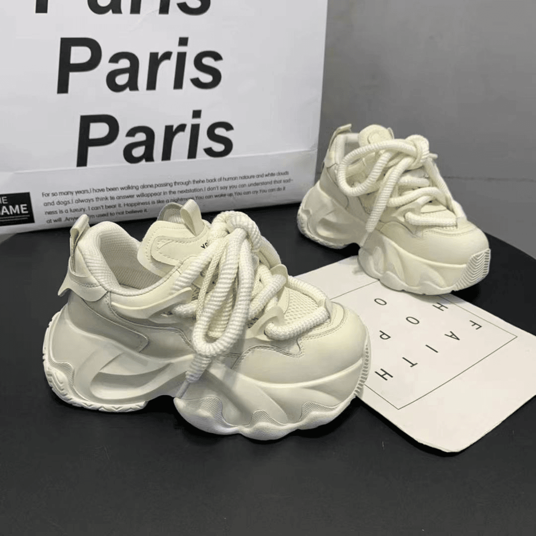 老爹鞋女2024年新款春秋厚底松糕鞋增高运动鞋ins百搭休闲跑步鞋