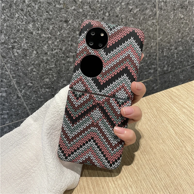 华为p50pocket手机壳夜光复古民族纹Pocket2超薄PocketS保护壳