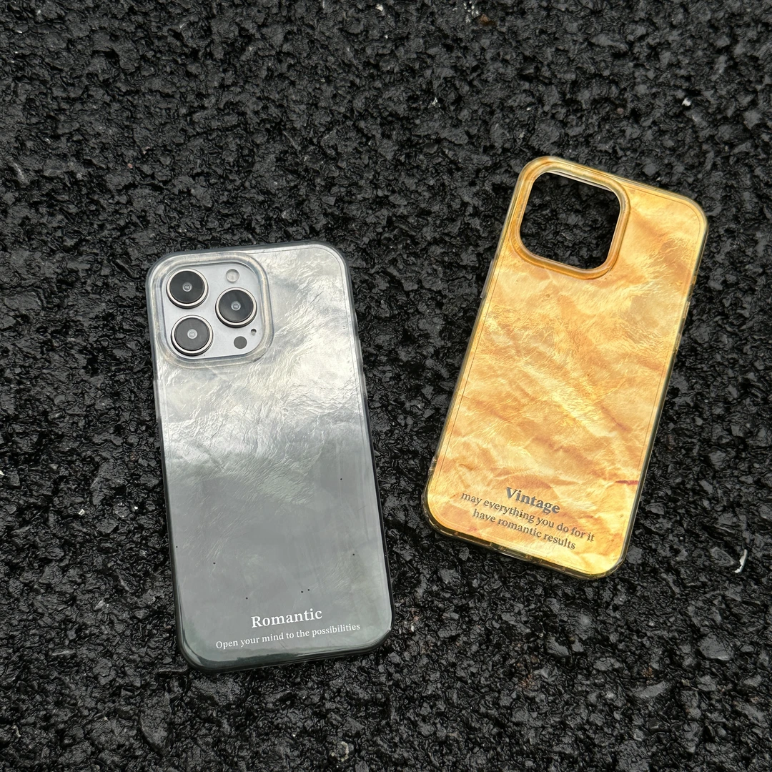 折纸冰川ins风高级感网红情侣适用iphone15苹果14promax13手机壳