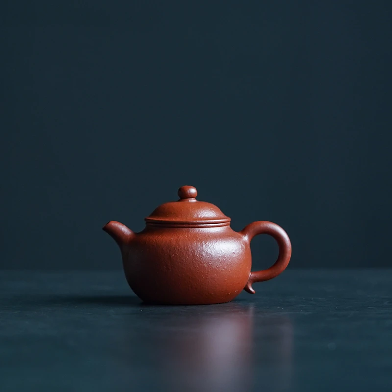 （０添加）20目小煤窑朱泥王　莲子 全手工  1３０毫升 宜兴紫砂壶