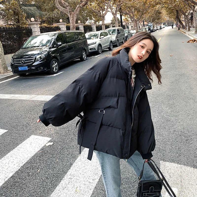 羽绒面包服女冬季短款2022新款韩版宽松加厚oversize小个子棉袄潮