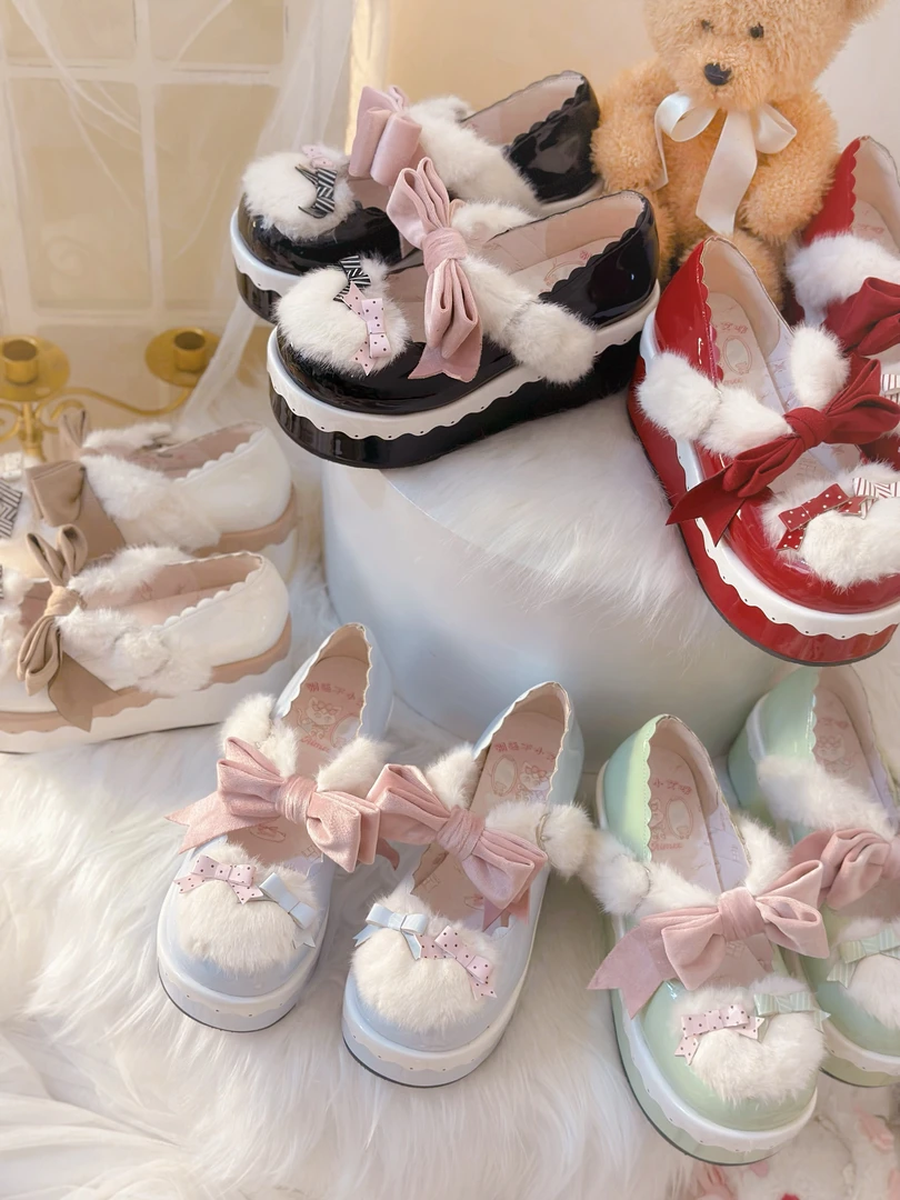 现货【小蛋糕】小艾咪原创松糕厚底Lolita鞋呲甜doll