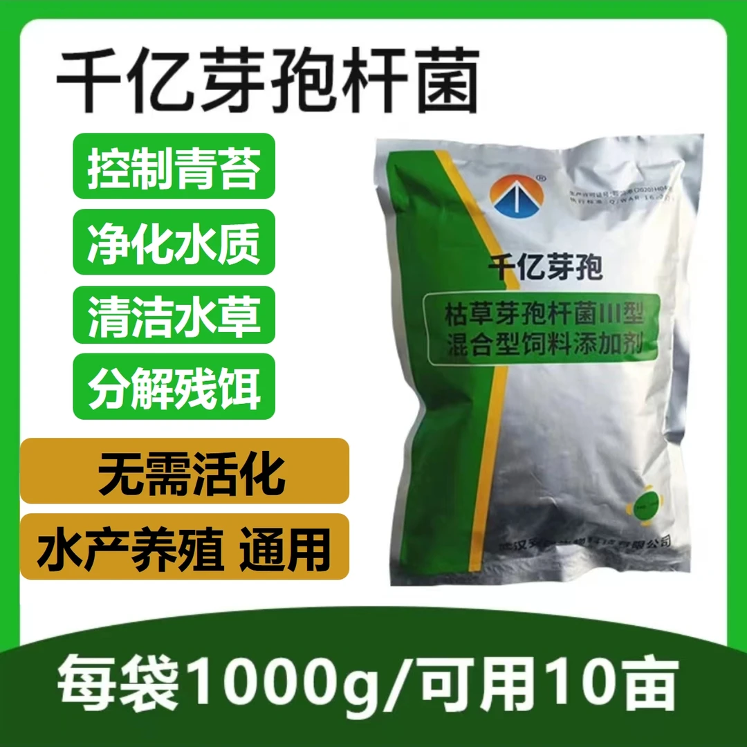 水产养殖通用千亿芽孢杆菌净化水质强力分解有机质一袋10亩