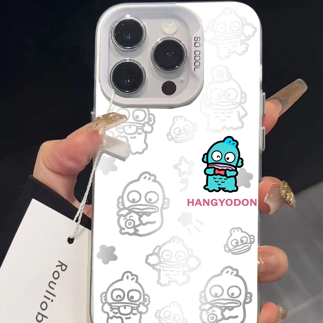 彩银丑鱼适用oppo苹果华为荣耀200小米vivoy100红米iphone手机壳