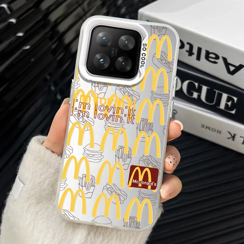 彩银壳麦当当适用小米15手机壳xiaomi15pro新款镭射防摔保护套