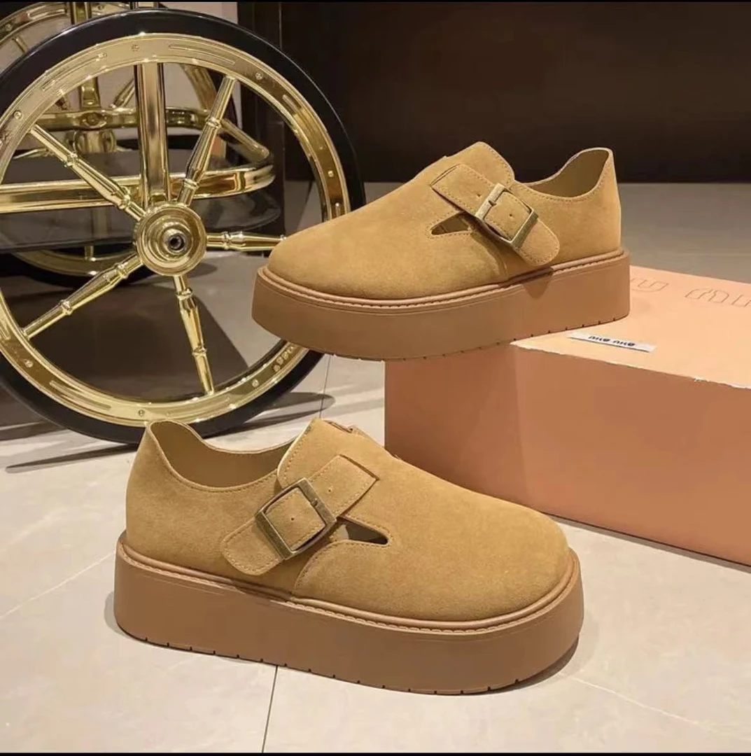 全包厚底勃肯鞋2024初秋新款外穿爆款博肯休闲时尚一脚蹬单鞋软底
