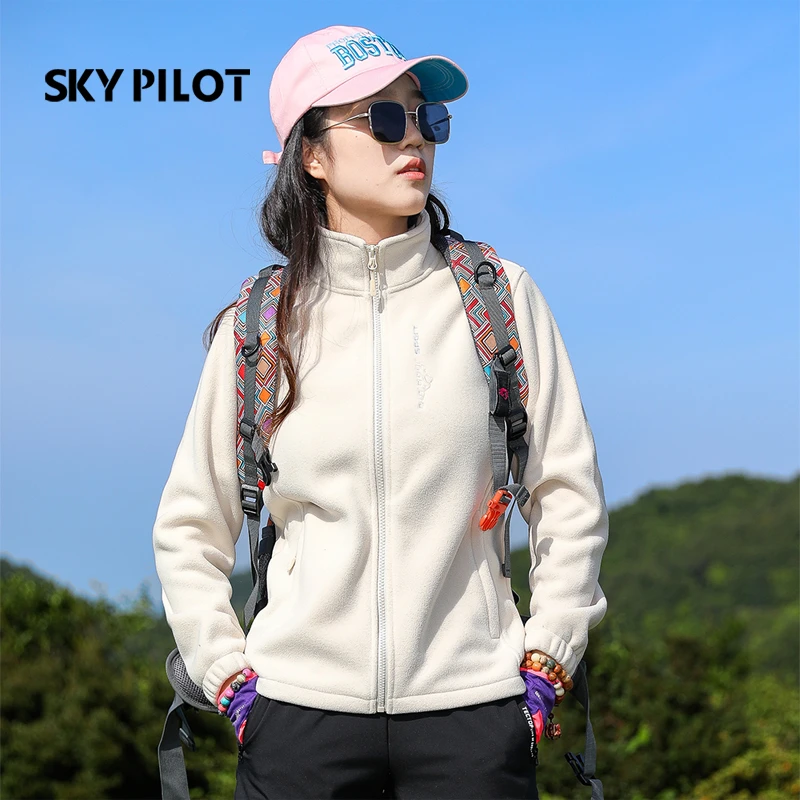 立领抓绒外套女户外双面摇粒绒上衣秋冬季户外双11保暖冲锋衣内胆