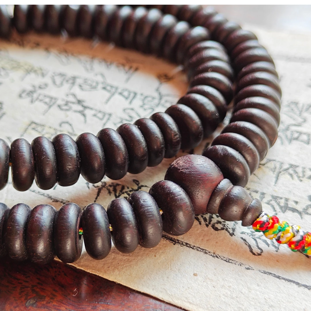 西藏藏传 紫檀片珠 108念珠 足数 老紫檀 手串