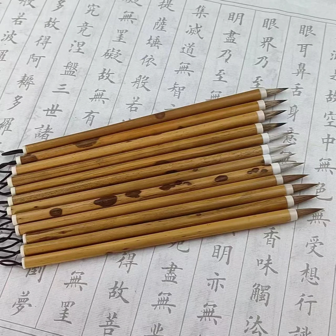 狼毫+兼毫+紫毫小楷毛笔口径0.55出峰1.9香妃杆