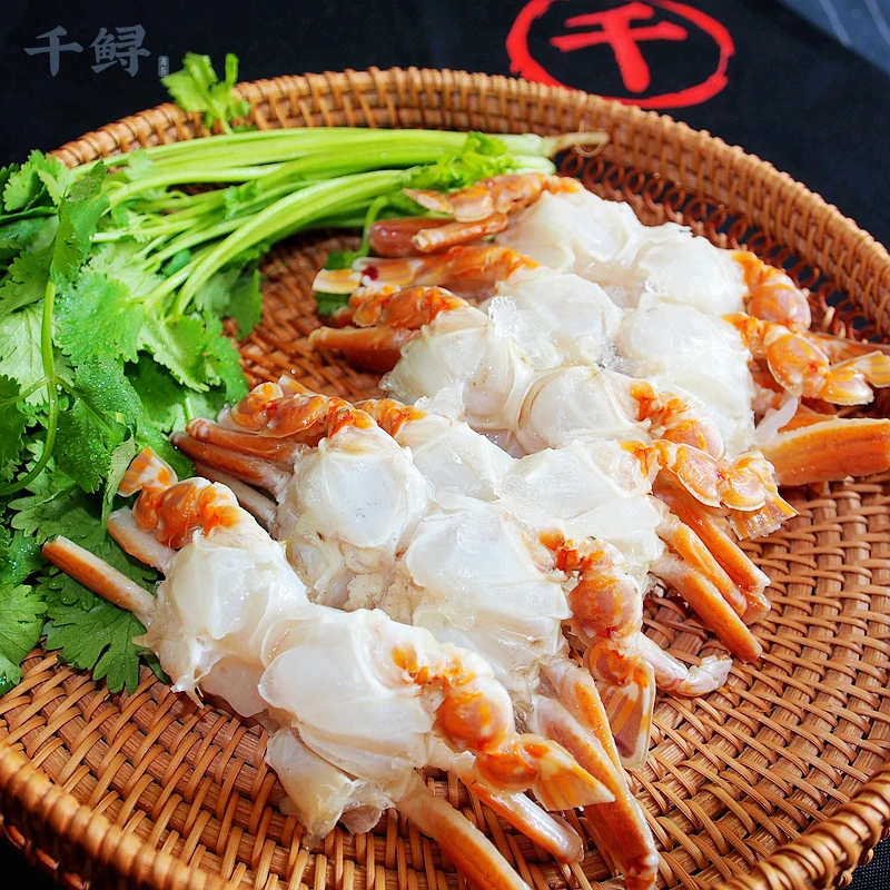 工厂批发 去壳扁蟹排肉蟹梭子蟹 20盒/箱 香辣蟹食材 量大价低