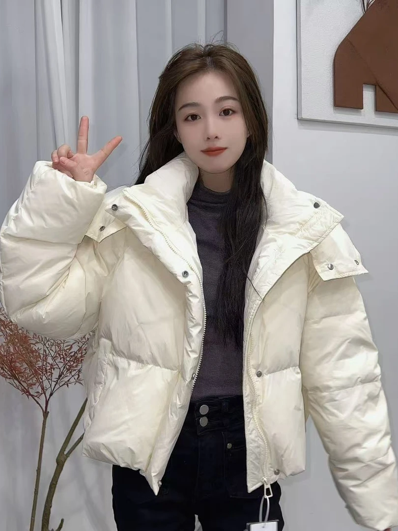 高级短款休闲羽绒服外套女2024冬装新款今年流行加厚羽绒服605