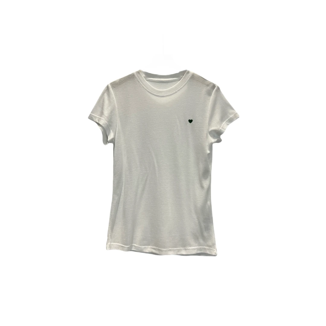 【江棋嘉品】爆款小爱心短袖T恤超薄圆领亲肤微微透韩系慵懒JQ8134
