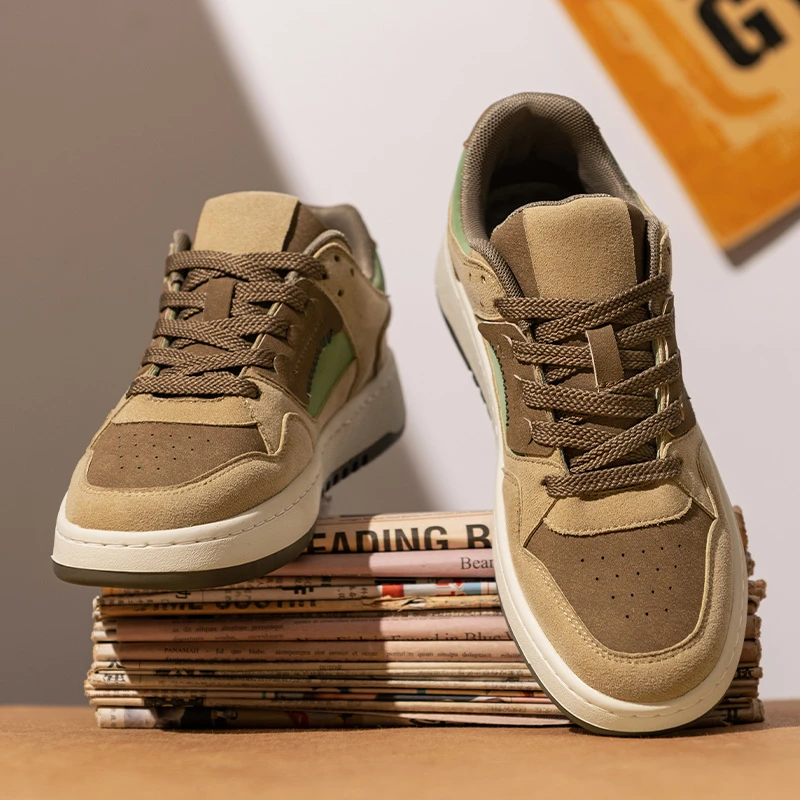 男鞋2025冬季新款加绒时尚百搭低帮休闲板鞋男复古加绒保暖运动鞋