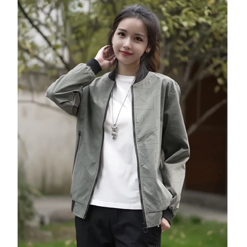 2025新款春秋季棒球领夹克男士韩版简约秋季休闲时尚外套男款上衣