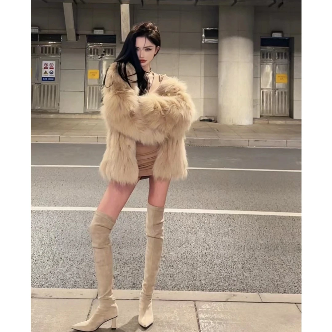 PAN氛围感秋冬毛毛外套B0303