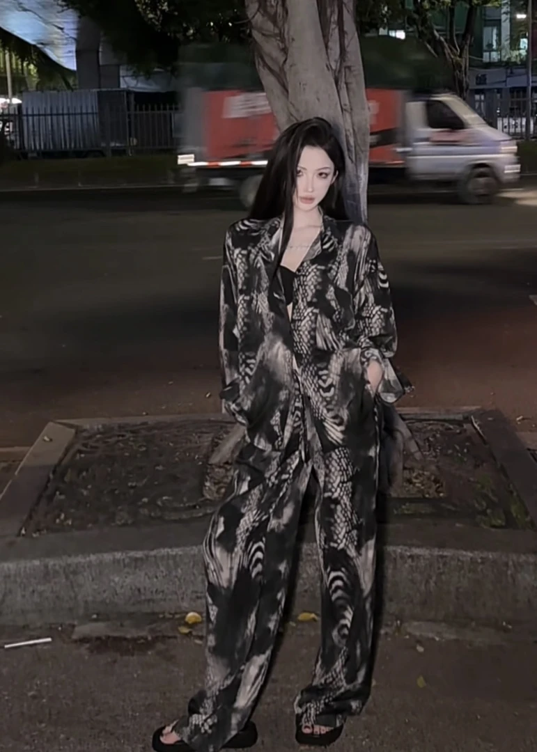 现货【PAN】【原创】  潮酷辣妹防晒宽松慵懒衬衫P625