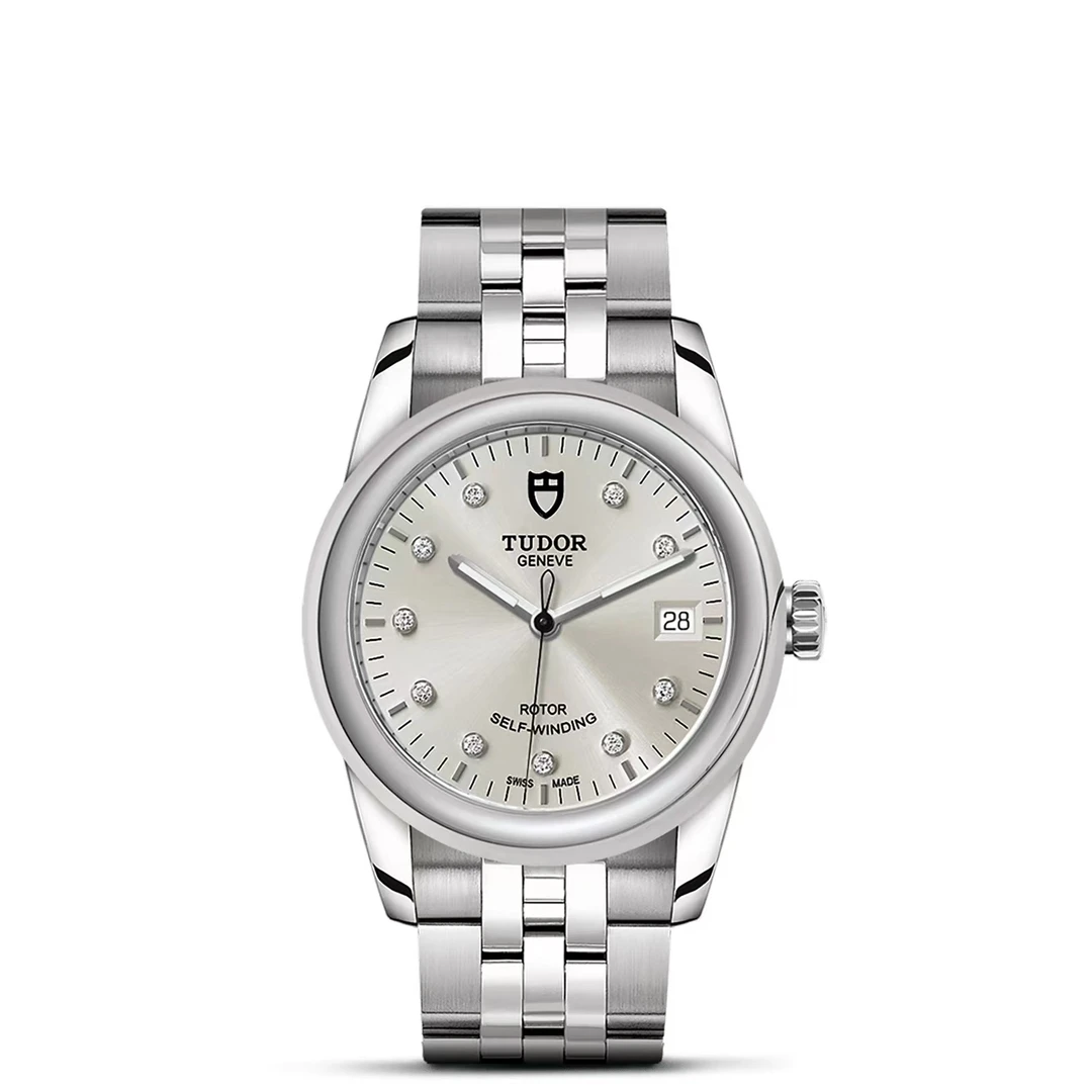 99新 TUDOR/帝舵 骏珏银盘钻刻/55000-0006/36mm/防水名表