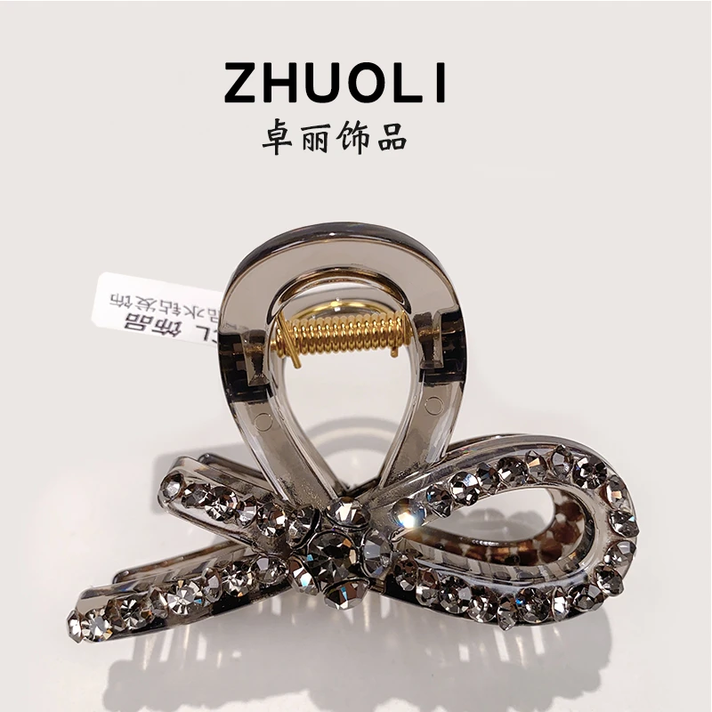 C80韩版新款气质满钻抓夹