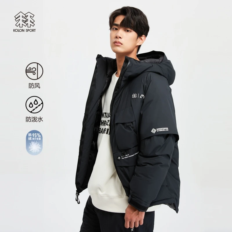 【COMFY联名】KOLON SPORT可隆羽绒衣情侣户外防泼水防风鹅绒夹克