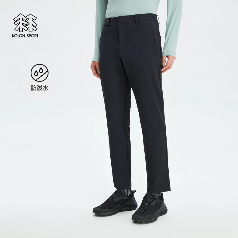 KOLON SPORT可隆软壳裤男户外防泼水运动长裤商务休闲合身版裤子