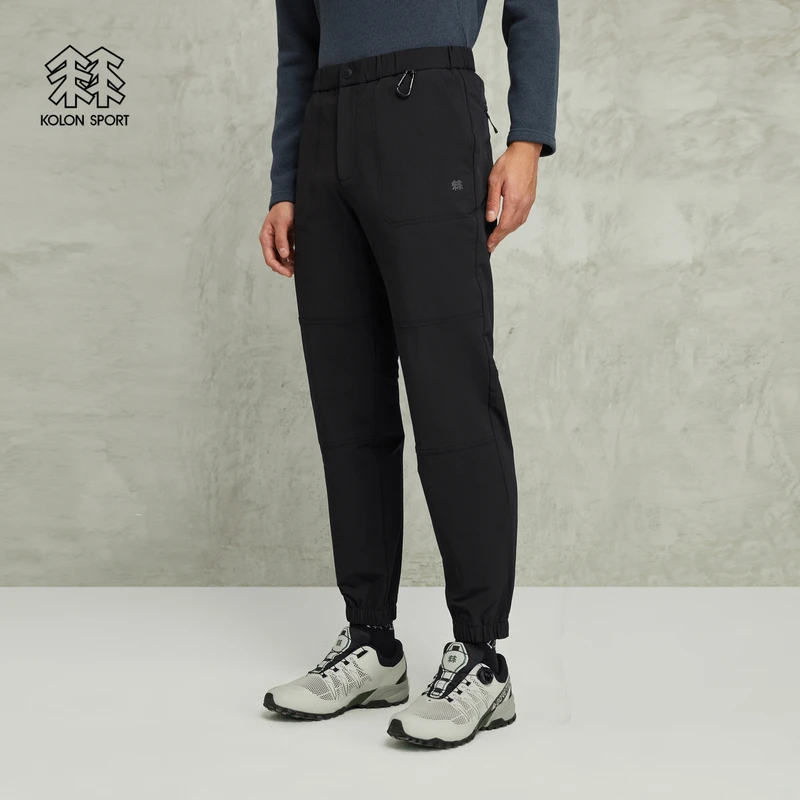 KOLON SPORT可隆休闲长裤男子户外休闲露营徒步运动弹力束脚裤子
