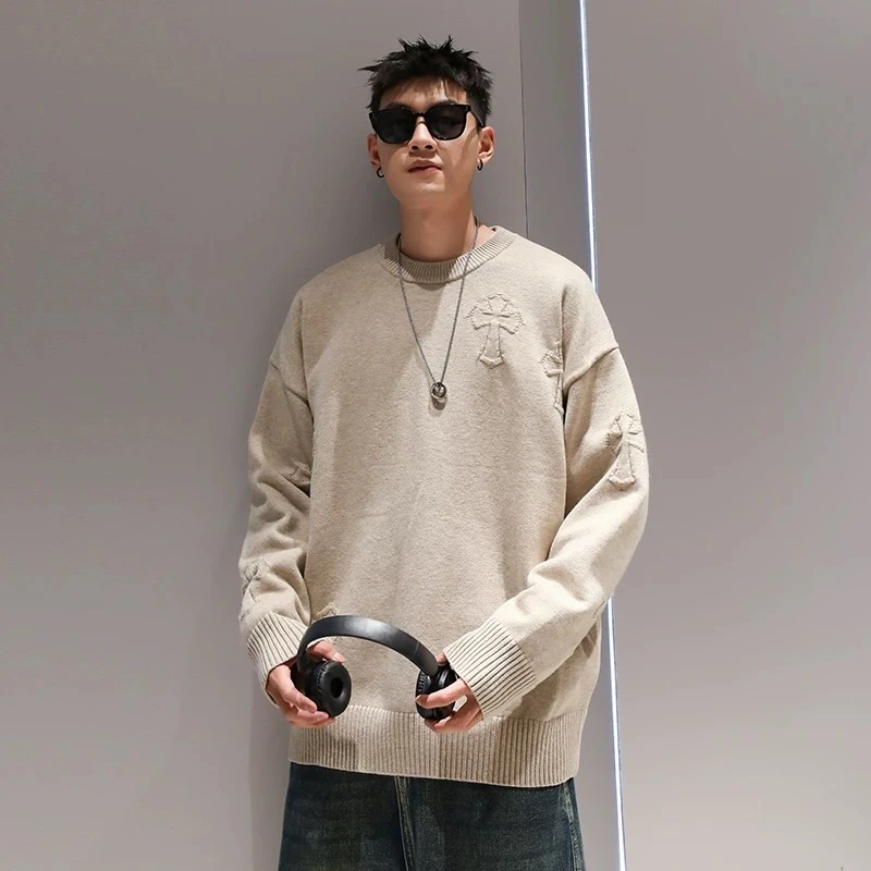 简约款毛衣   秋季新款男士简约宽松上衣36860