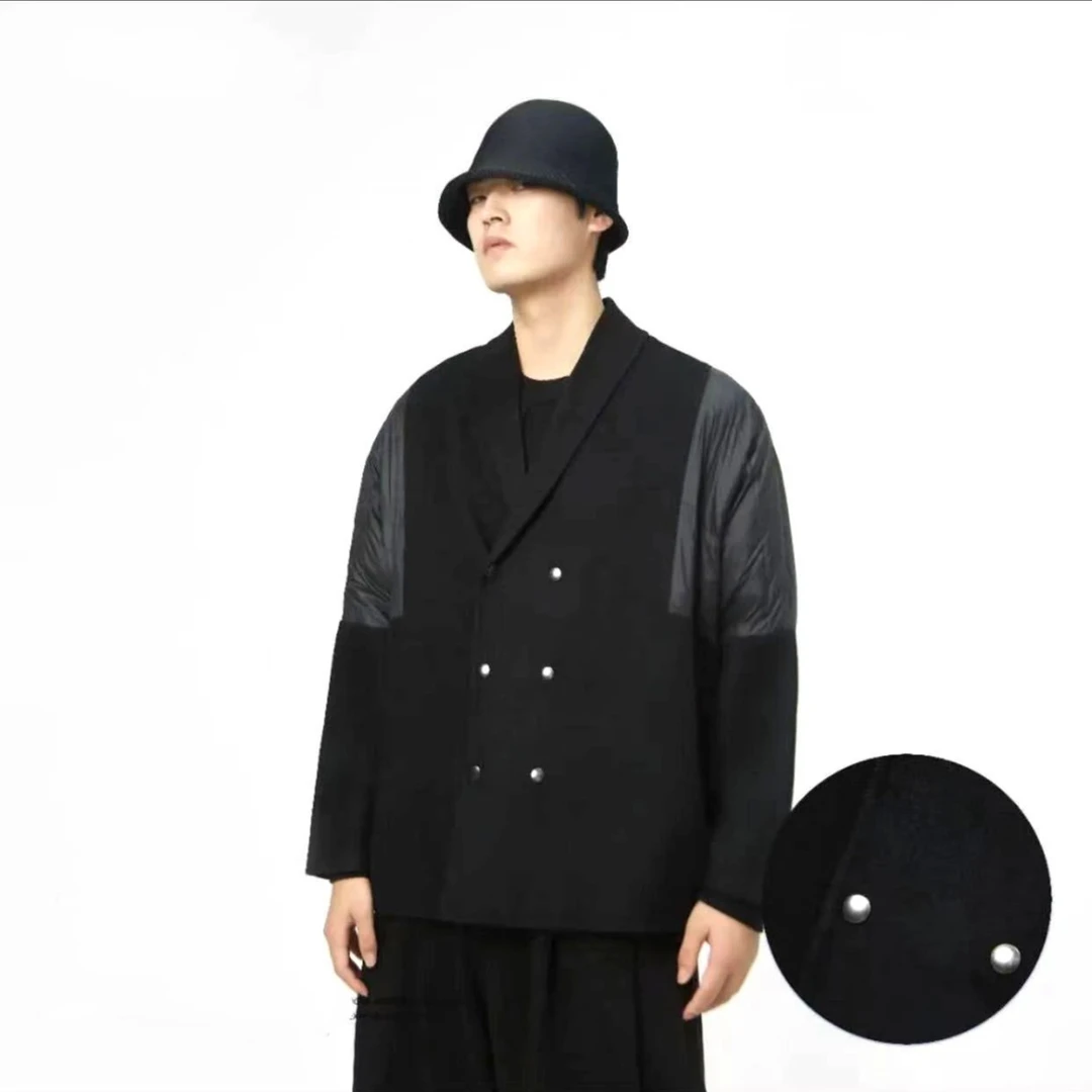 A男士短款休闲潮款羽绒服双面呢21519羽绒服