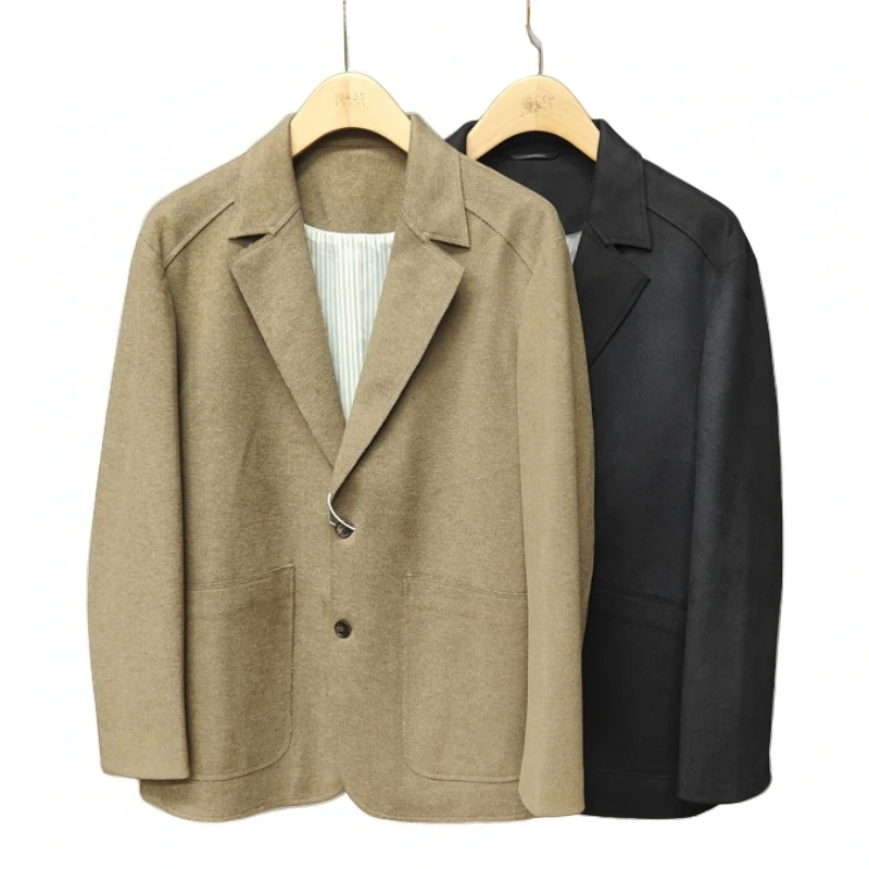 春秋新款男士气质百搭休闲轻奢简约时尚商务西服8808