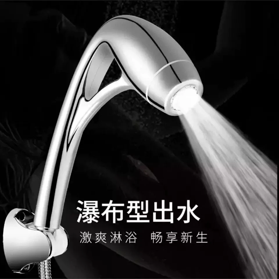美式涡轮空气增压花洒套装高压防堵塞可拆洗节水淋浴洗澡喷头外贸