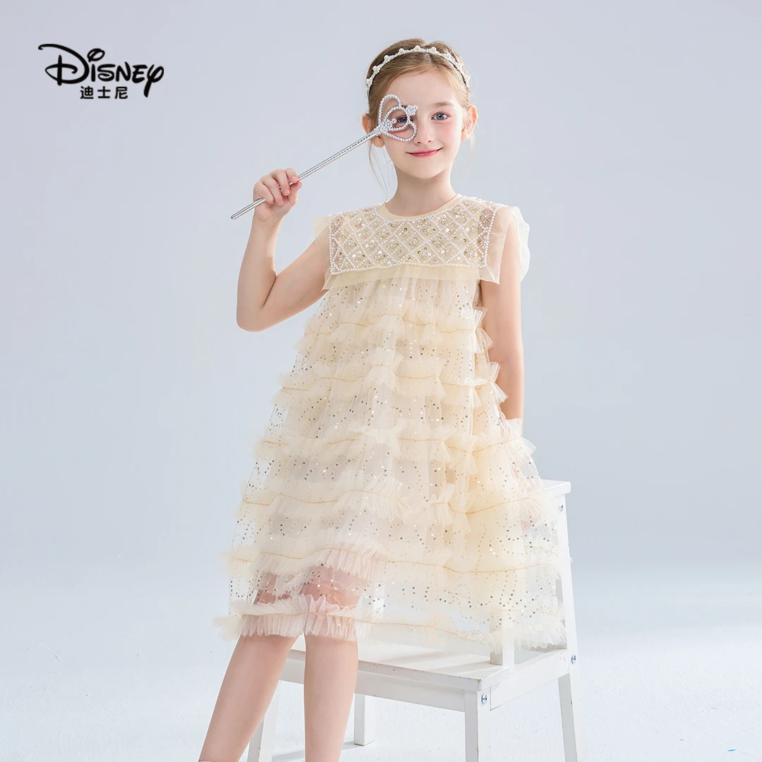 Disney/迪士尼（千金公主）新款夏季女童公主2025年童装连衣裙洋气
