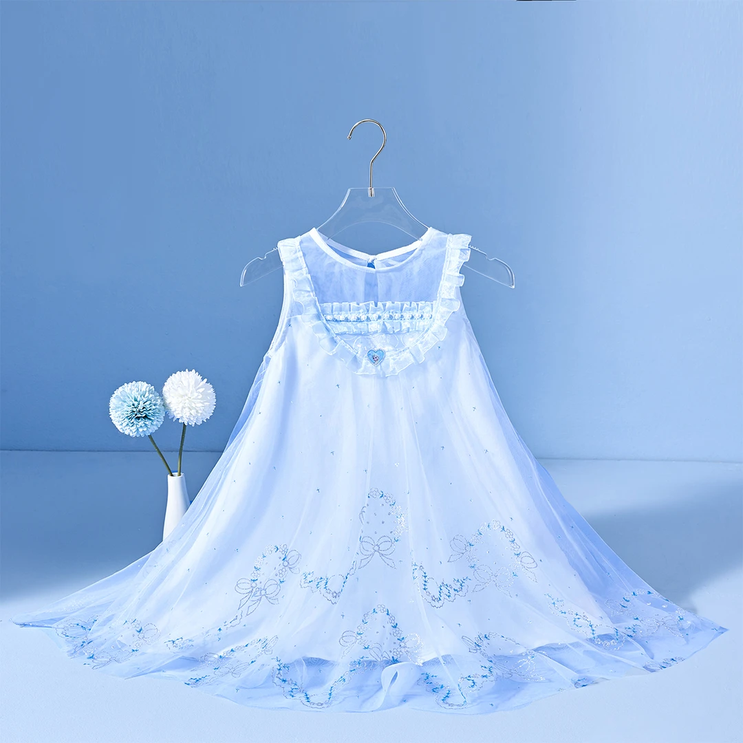 Disney/迪士尼（雪意浓）女童连衣裙夏季洋气儿童服装时尚公主裙