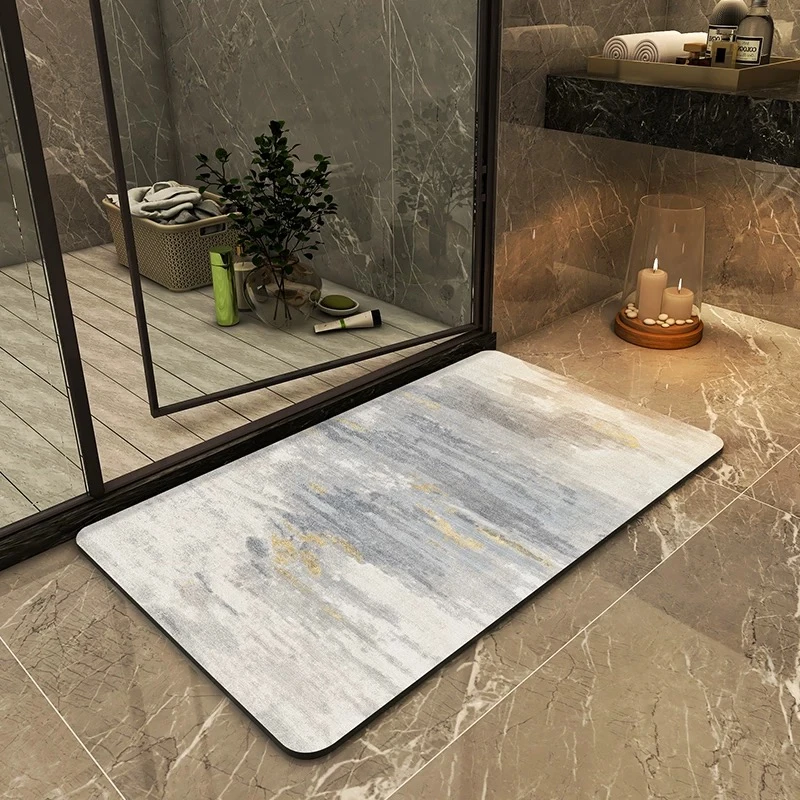 软硅藻泥吸水垫家用卫生间门口踩脚垫浴室地垫耐脏防滑厕所洗手间