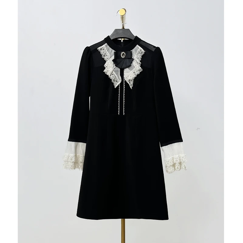 台湾品牌折扣秋冬新款连衣裙 贝8120G