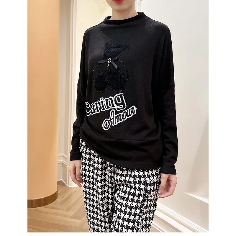 秋冬新款小香风羊毛毛衣百搭显瘦针织衫 赫5079A